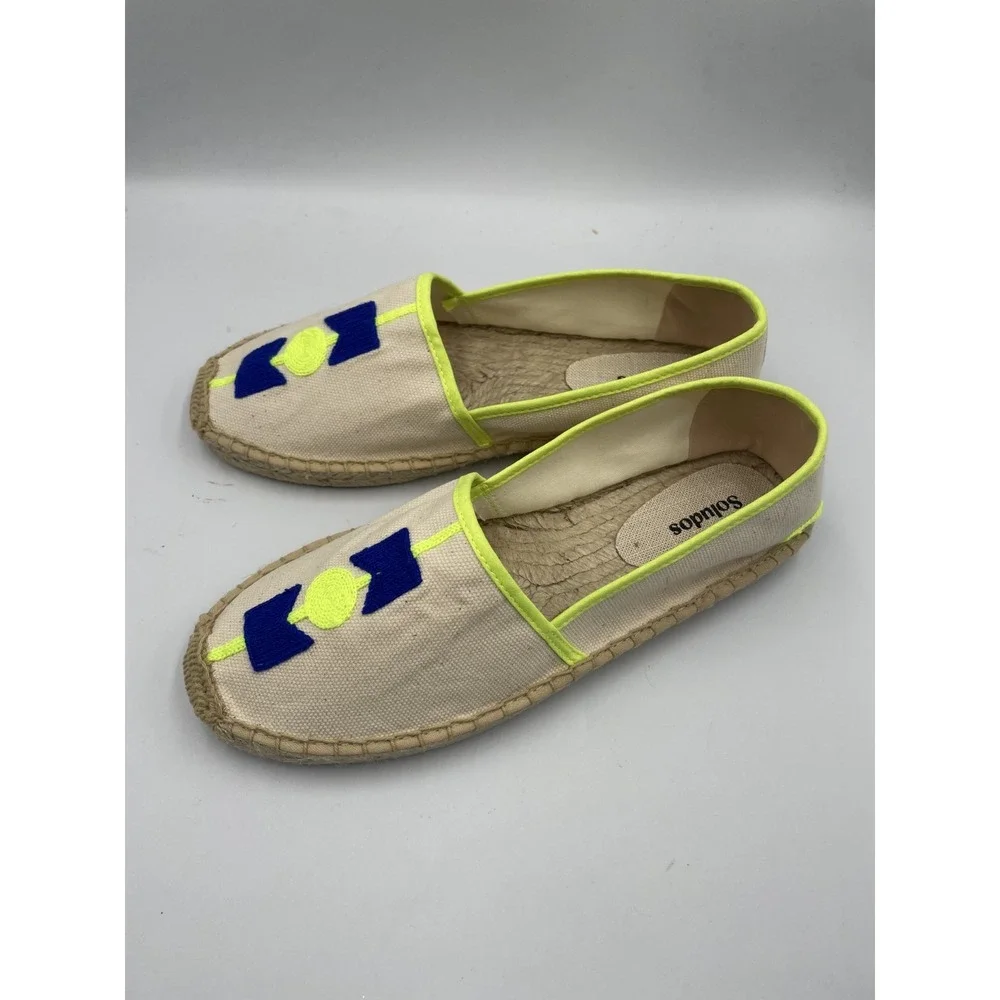 Soludos Original Espadrille Womens‎ US 9-9.5 Molyan Blue Slip On Comfort Shoes